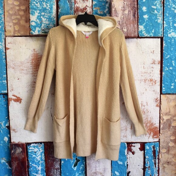 Women's No Boundaries Solid Cardigan Open Hoodie XSMALL Cafe Au Lait - Picture 1 of 11